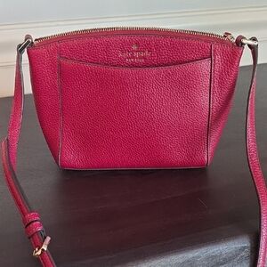 kate spade Hot Pink Pebbled Leather Crossbody